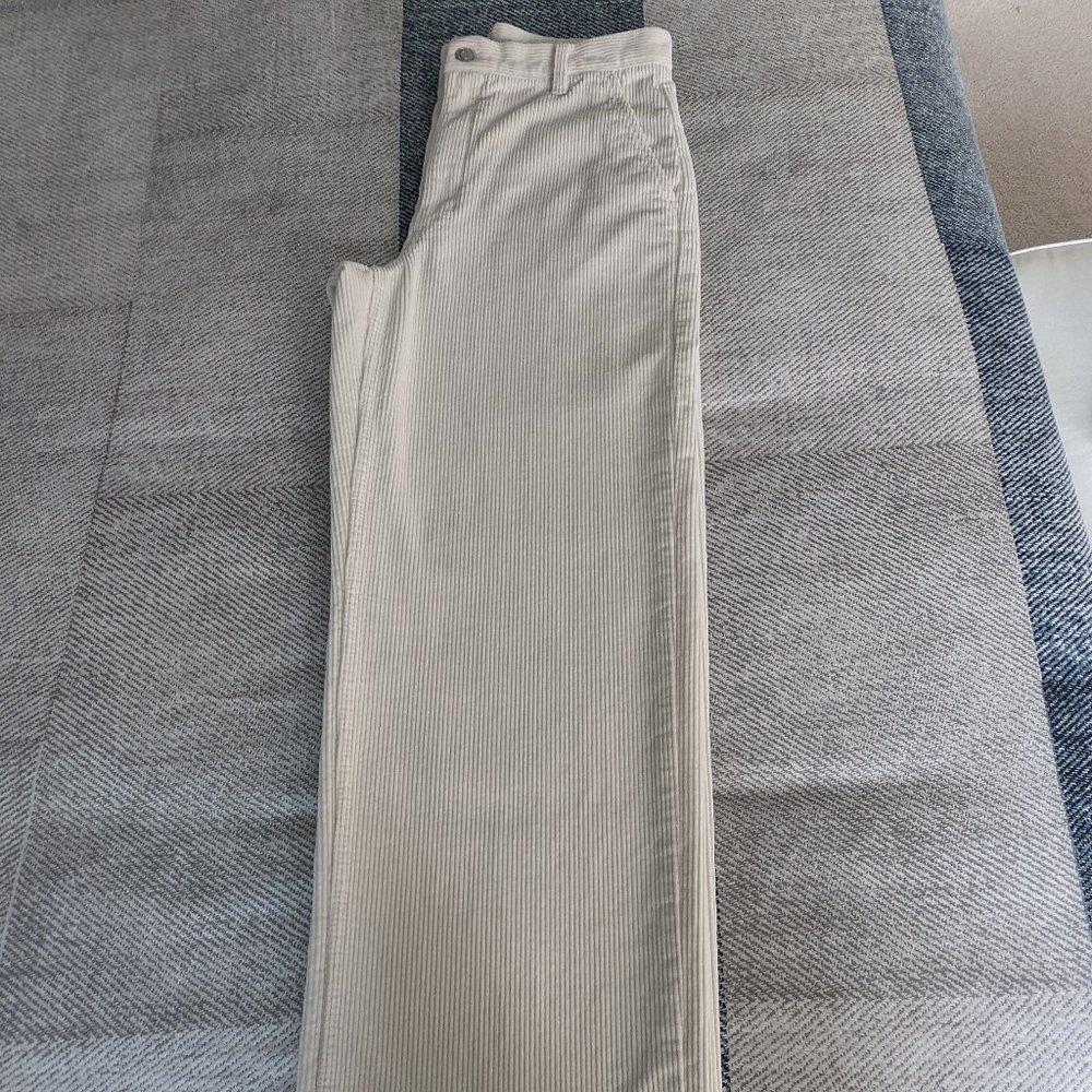 Aritzia wide legs high waist corduroy pants